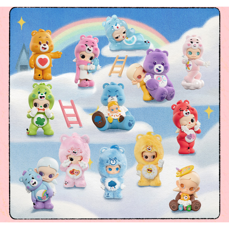 Care Bears x Zsiga Series ตัวเลขจี้ตุ๊กตา Handmade กล่องตาบอดของเล่นเครื่องประดับของขวัญ