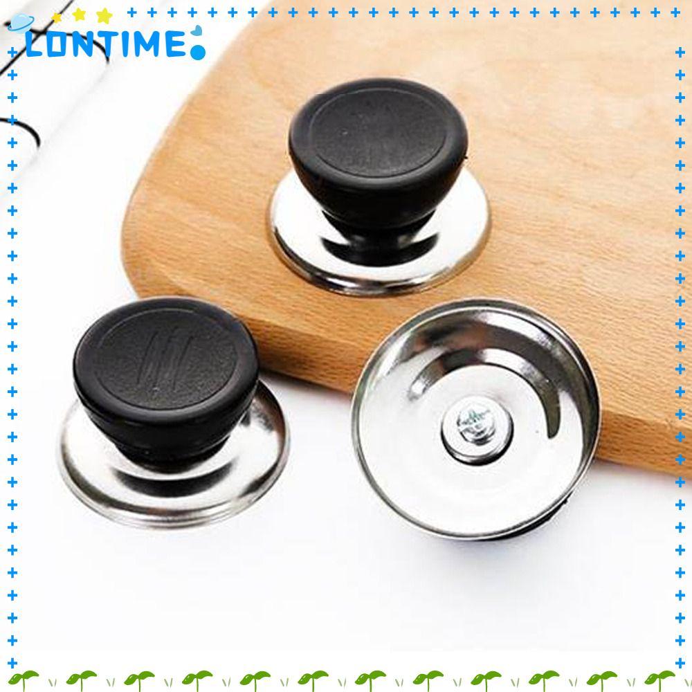 LONTIME ปุ่มหม้อ, ที่จับฝาหม้อสแตนเลสที่สะดวก, ฝาปิดแบบเปลี่ยนได้ป้องกันน้ําร้อนลวกอุปกรณ์ครัว