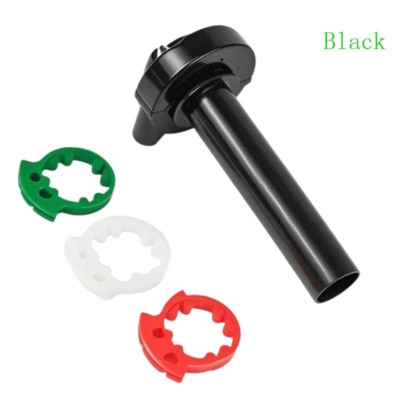 BLACK Universal Motorcycle Racing Throttle Handle Quick Response Aluminium Grip เหมาะสําหรับการควบคุมเสียงที่ได้รับการปรับปรุง