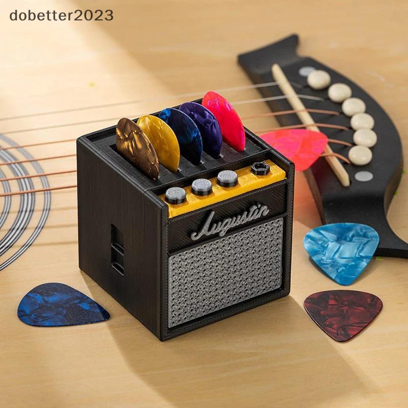 [DB] Guitar Picks Holder 3D พิมพ์ Plectrum Holder Amp Speaker Guitar Pick Holder Retro Guitar Amp Mo