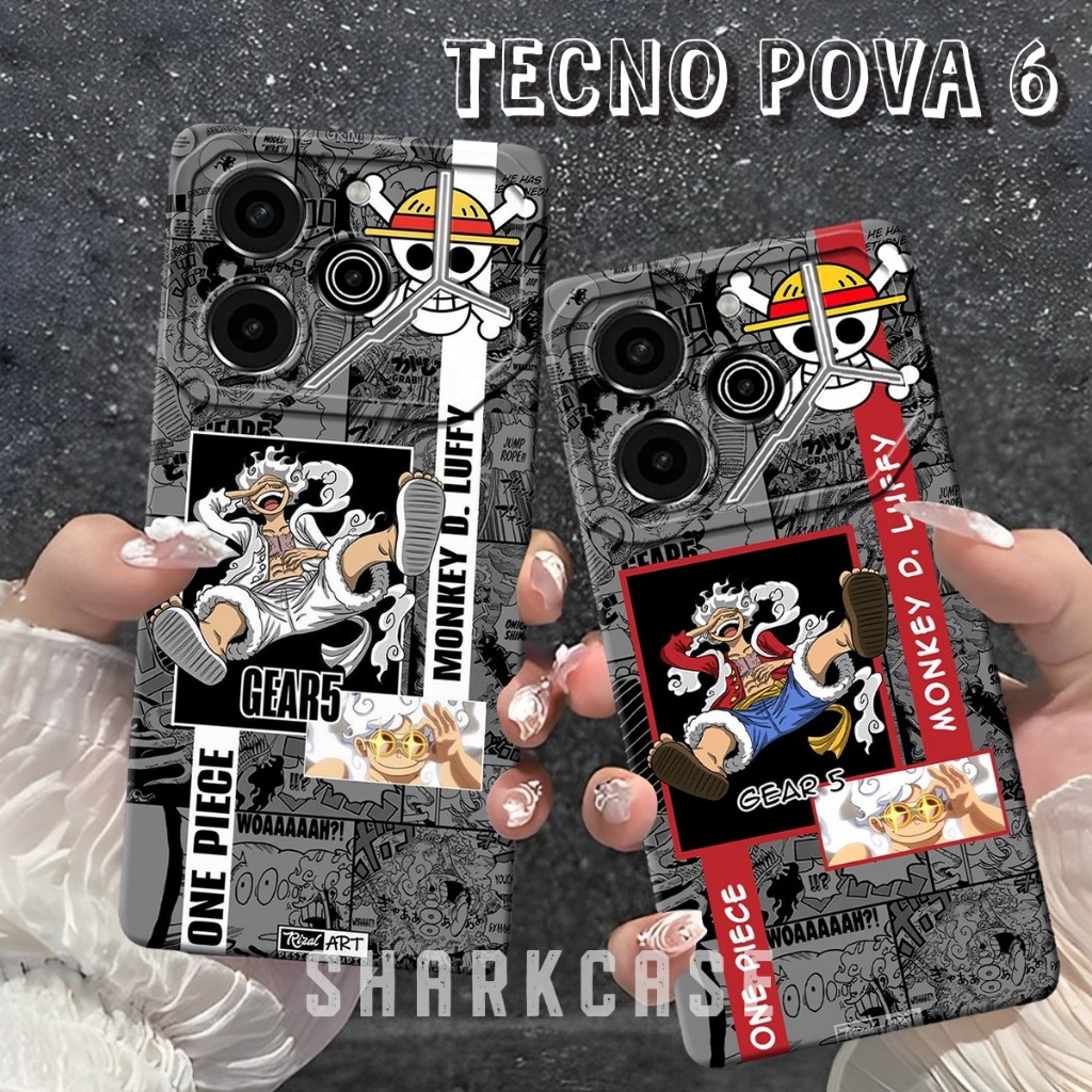 HP [SC] เคส TECNO POVA 6 4G / POVA 6 5G / POVA 6 PRO 5G / POVA 5 / POVA 5 PRO ล่าสุด Motif Gear 5 LU