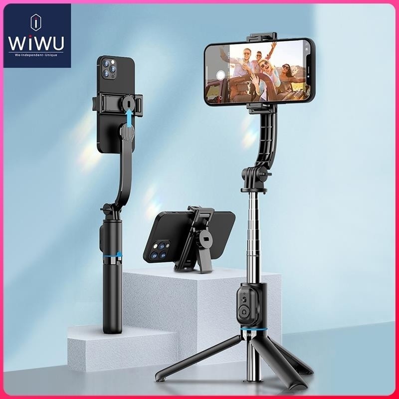 WiWU Detachable Tripod Selfie Stick Rotatable Rotating Tripod Stand Selfie Stick for iPhone and Andr