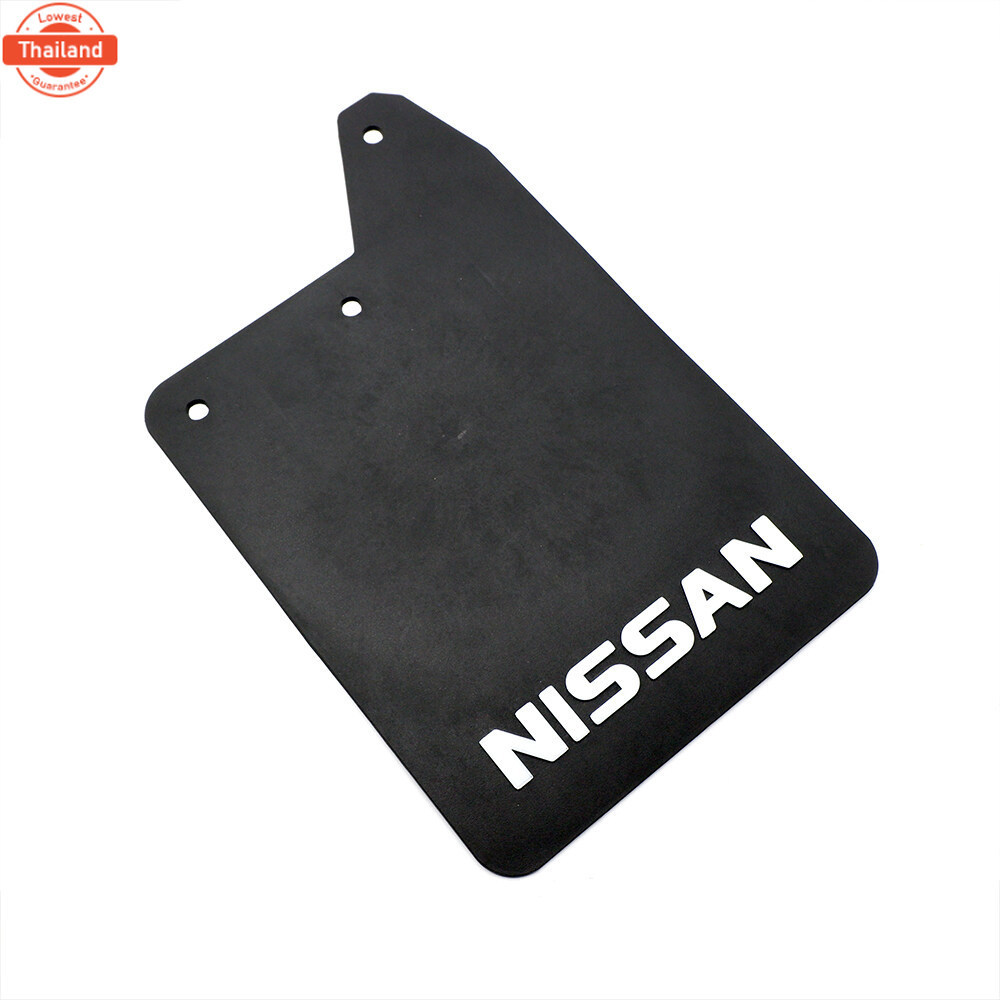 ยางังโคลน หลัง รถกระะ ยาง สีดำ เขียน Nissan 2 ชิ้น Datsun,Nissan Big-M Navara Frontier D21 Hard Body