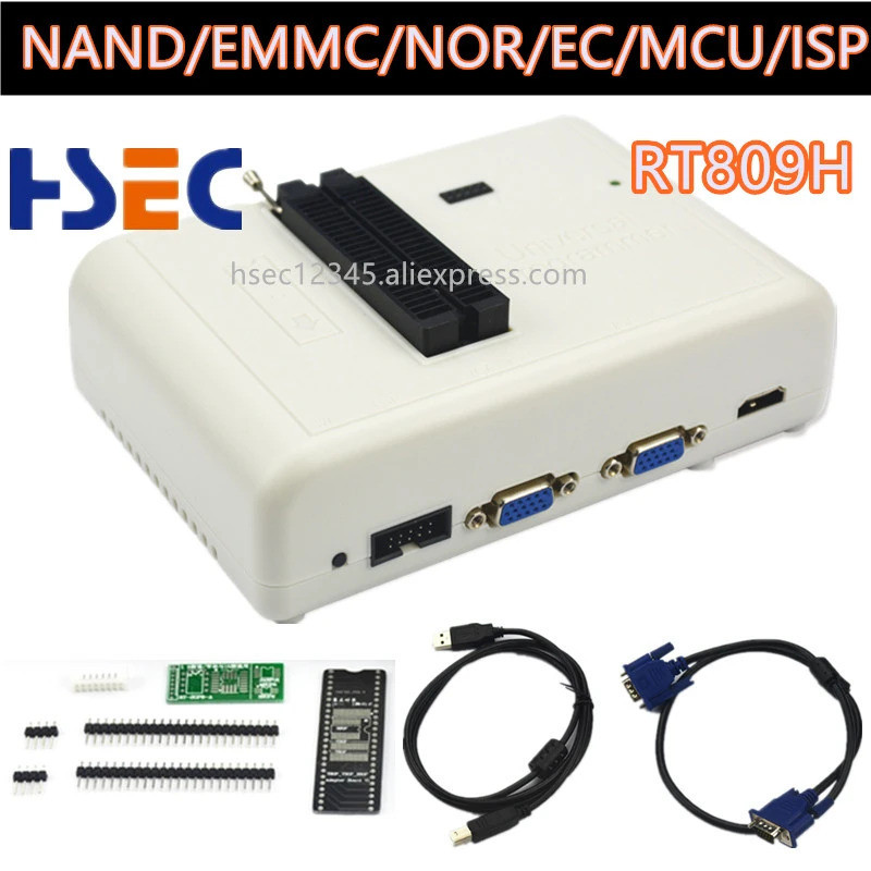 Original RT809H EMMC-Nand FLASH Extremely Fast Universal Programmer Series ชุด + สาย Edid พร้อม CABE