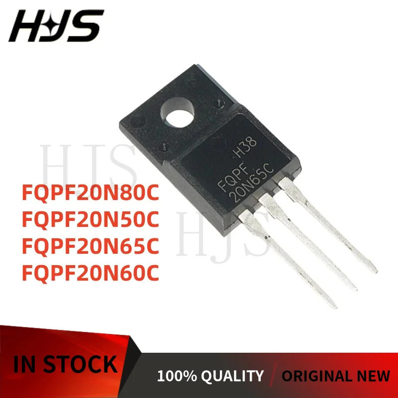 5PCS FQPF20N80C FQPF20N50C FQPF20N65C FQPF20N80PF20N50 FQPF20N65 FQPF20N60 TO-220F Field Effectทรานซ