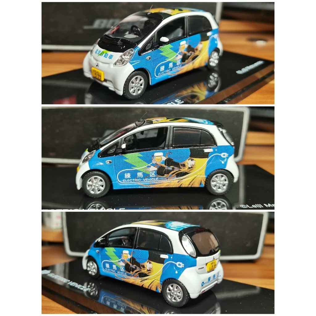 1/43 Jingshang Mitsubishi Mi EV Electric Kcar Alloy.โมเดลรถใช้< Galaxy Train 999 > IP ภาพวาดตกแต่งภา