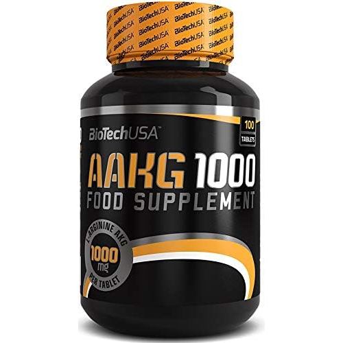 BioTech USA AAKG 1000mg 100 Tabs Muscle Pump Mega Hardcore L-Arginine Nitric