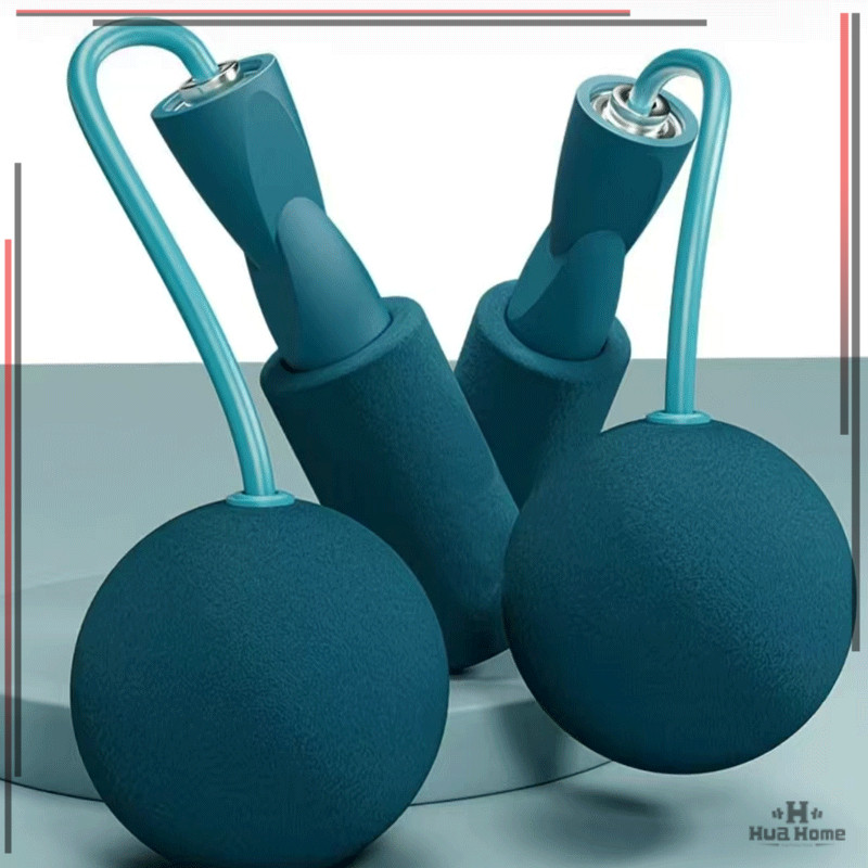 พกพาสะดวก ออกกำลังกายภายในบ้าน ด้ามจับโฟม EVA ชือกกระโดดแท้