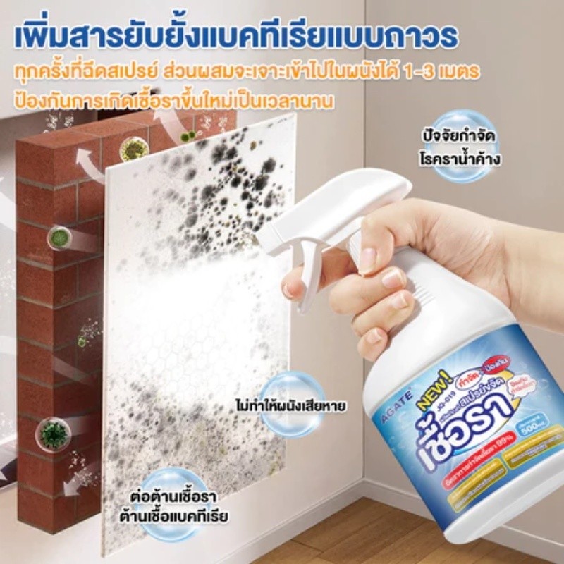 ✨จัดส่งรวดเร็ว✨สเปรย์กำจัดเชื้อรานำเข้าจากญี่ปุ่น | เจลกำจัดเชื้อรา | สเปรย์กำจัดเชื้อราที่ผนัง | ไม่ทำให้ผนังเสียหาย