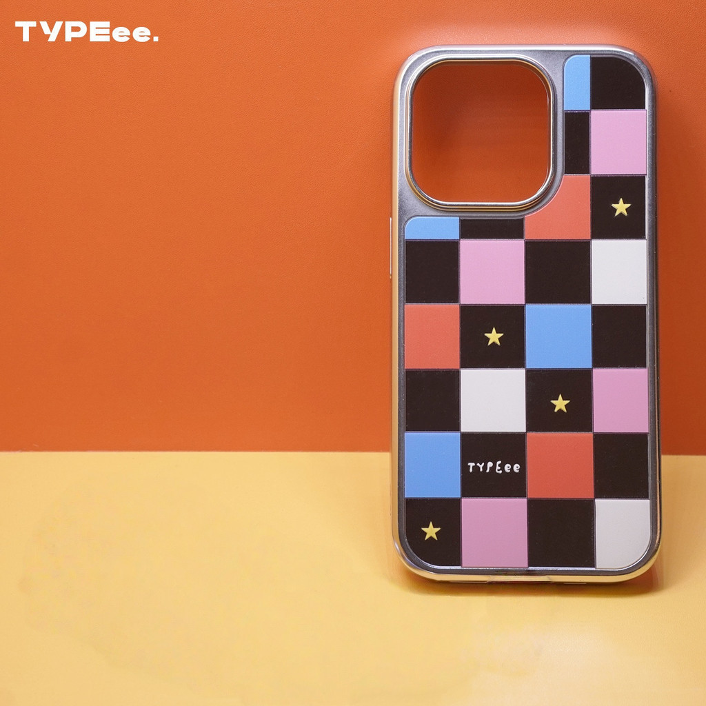 ลายสก๊อต Starlight สีแดงและสีน้ําเงินแต่งหน้ากระจกเคสโทรศัพท์ Drop-Resistant สําหรับ iPhone 16 Promax 15 Promax 11 12 13 14plus 15plus 16e 16plus 15pro