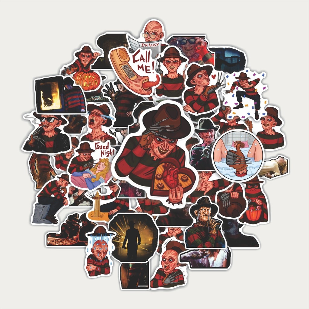 สติ๊กเกอร์แพ็คสติ๊กเกอร์ FREDDY KRUGER | สติ๊กเกอร์ TUMBLR | สติ๊กเกอร์แล็ปท็อปสําหรับกระเป๋าเดินทาง