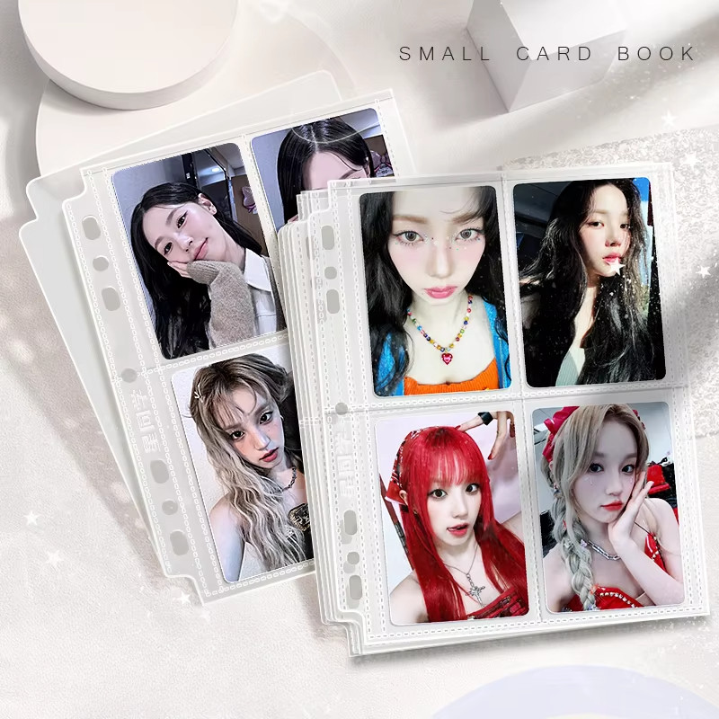 StarMate 10 ชิ้นแผ่นใสสําหรับ A5/A4 Binder กรดฟรี-ไม่มี CPP หลวมใบหน้า 4/9grid 2/3/4/6 แหวน Hole Photocard ผู้ถือ