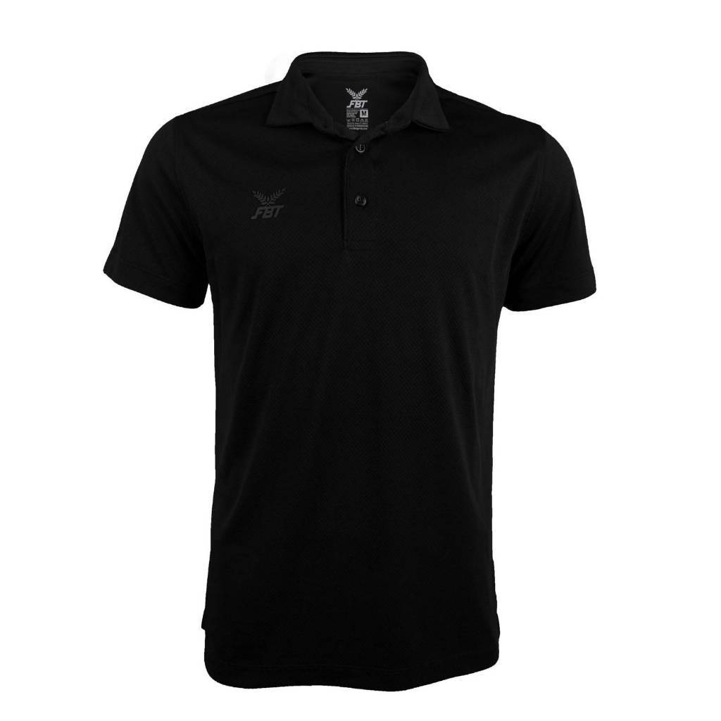 เสื้อ FBT กระดุมปลาย สกรีนข้าง เสื้อโปโลพื้นฐาน Unisex รหัส B2C412