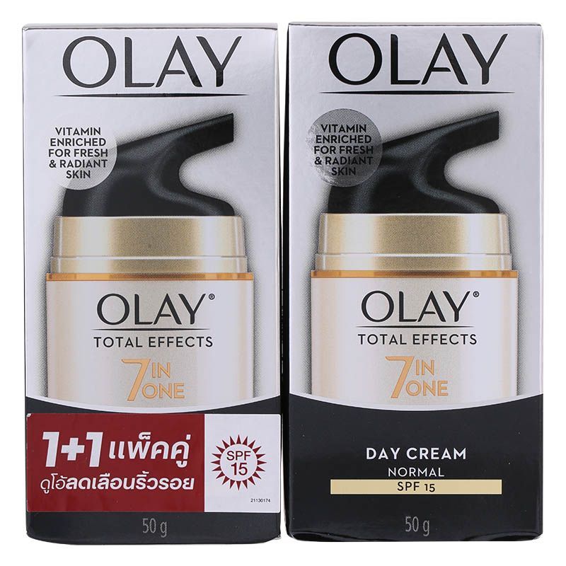 โอเลย์โททัลเอฟเฟคส์เดย์ครีมSPF 50กรัม แพค 2 Olay Total Effects Day Cream 50g. Pack 2 [หมายเลขบาร์โค้ด 4987176269966 ]