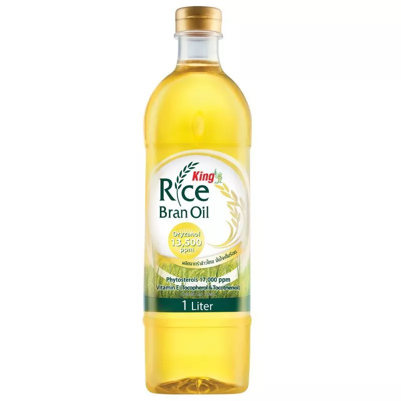 คิงน้ำมันรำข้าวชนิดโอรีซานอลสูง 1ลิตร King High Oryzanol Rice Bran Oil 1ltr. [หมายเลขบาร์โค้ด 8850282391011 ]
