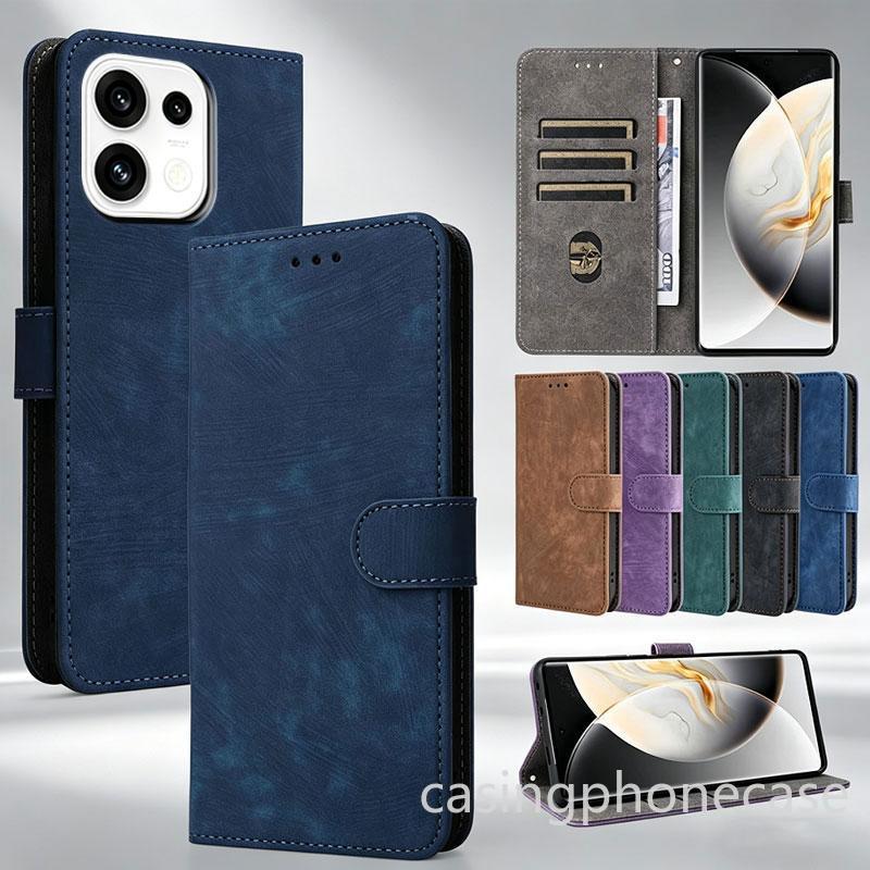 เคสโทรศัพท์สําหรับ OPPO Reno 16 15 14 16Pro 16F 16FS ProMax Pro F FS 5G 2026 ปลอกหนังป้องกันการโจรกรรมแปรงพร้อมเชือกเส้นเล็กกันกระแทก Flip Card Slot Stand Holder Bracket ฝาหลัง