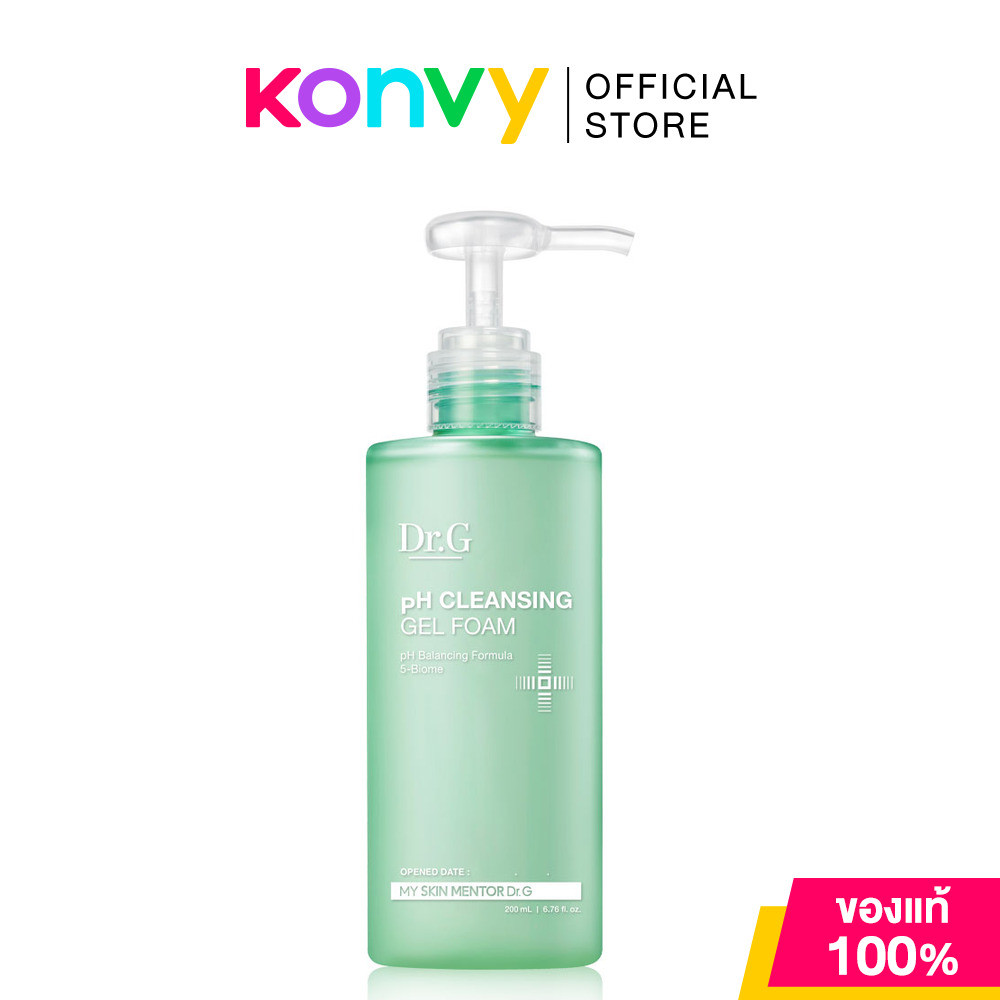 Dr.G pH Cleansing Gel Foam 200ml เจลล้างหน้าสูตรอ่อนโยน ด็อกเตอร์ จี ทำความสะอาดผิวอย่างหมดจด.