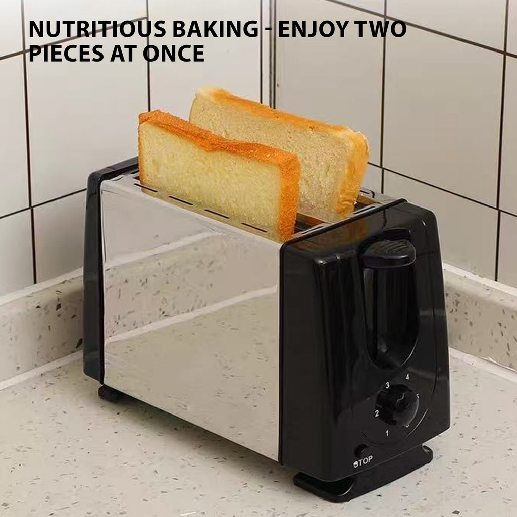 Miracle Shining Counter Toaster Bread Maker – 4 Slices Sandwich Maker, Panini & Puff Pastry Baker