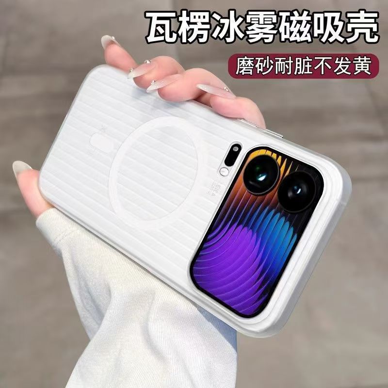 Xiaomi 17 Max เคสโทรศัพท์แม่เหล็ก 17T Pro Cooling Redmi k90max รูปแบบลูกฟูก PC Hard Matte