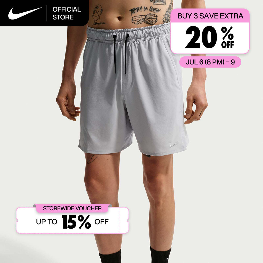 Nike Dri-FIT Men's Unlimited 7" Unlined Versatile Shorts - Grey Fog [DV9341-097]