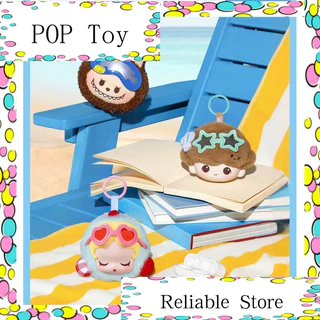 P POPMART POPMART Cute Particles Island Vacation Series หูฟัง Bag Gift One