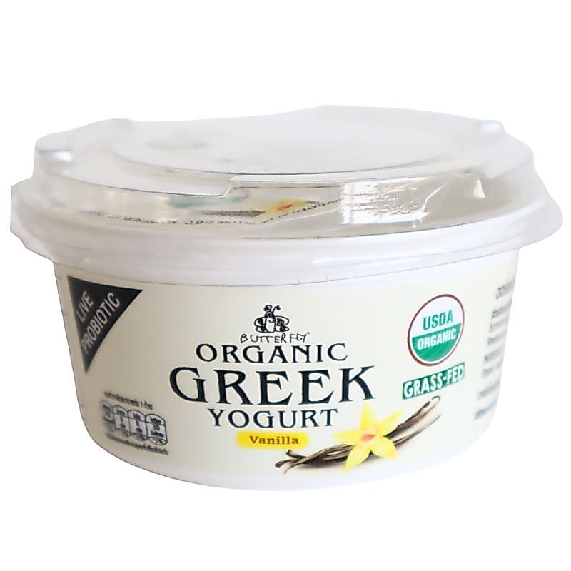 บัตเตอร์ฟลายกรีกโยเกิร์ตกลิ่นวานิลลา 400ก Butterfly Greek Yogurt Vanilla Flavor 400g. [หมายเลขบาร์โค้ด 8858911201588 ]