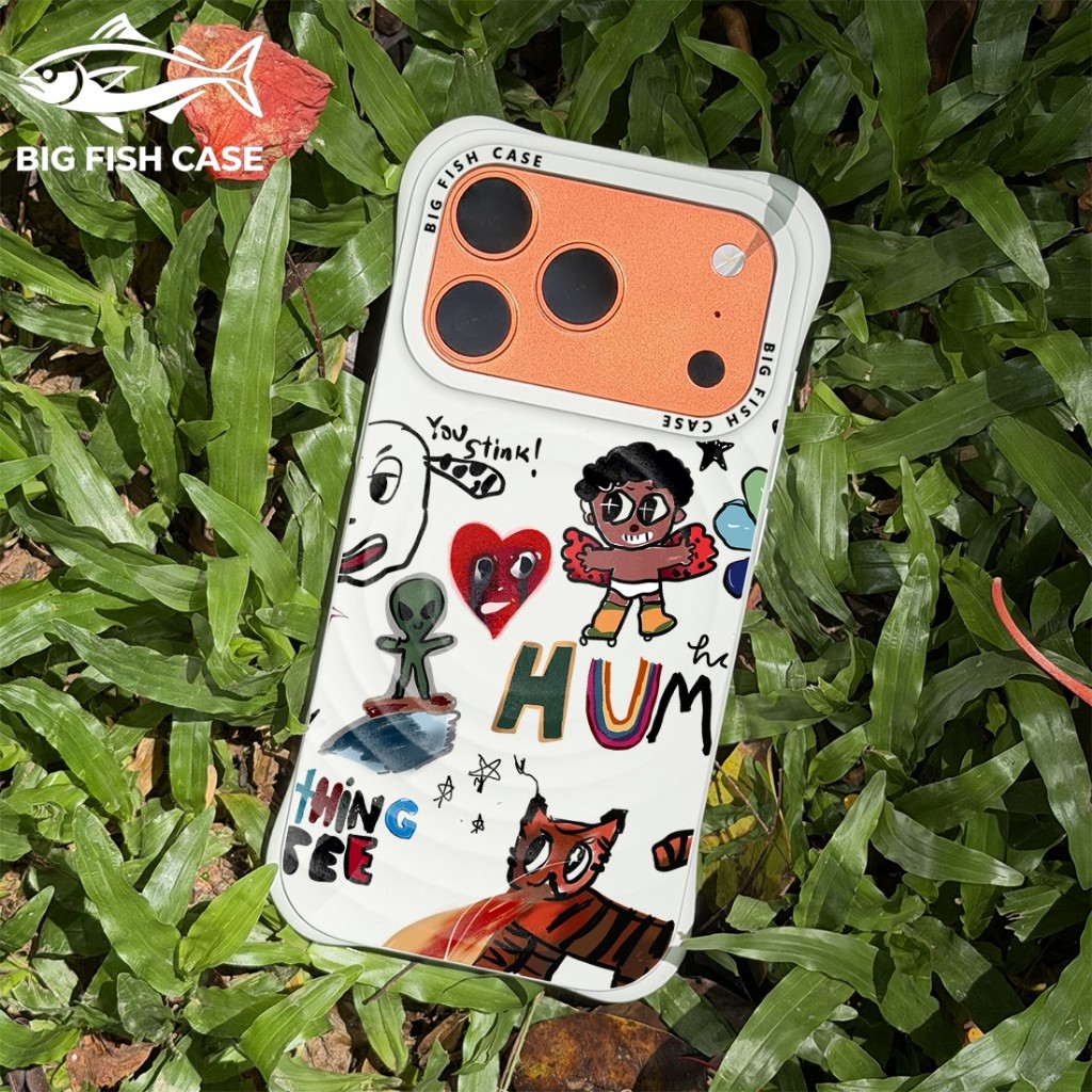 เคสไอโฟน สีขาว คลื่นแม่เหล็ก ปกป้องกันรอย รูปที่ 2