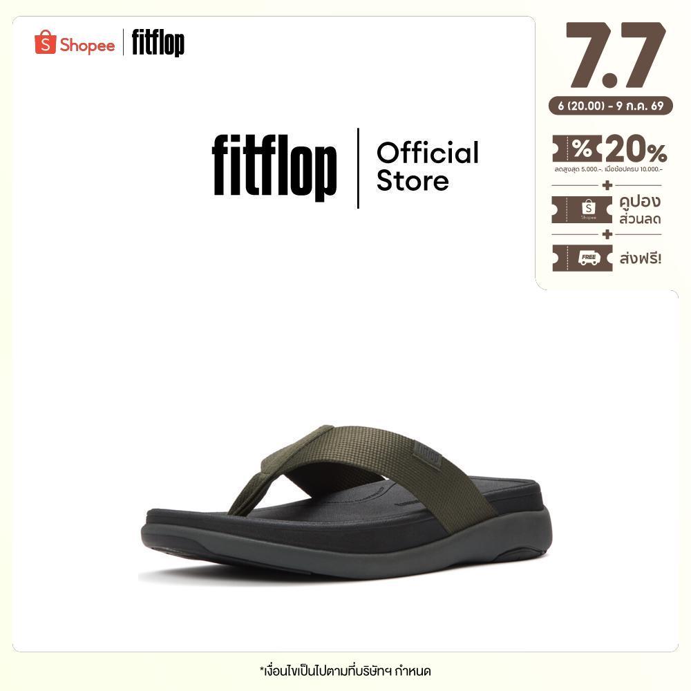 FITFLOP F-MODE GO TEXTURED-WEBBING T/P รองเท้าแตะแบบหูหนีบผู้ชาย รุ่น A1W-B77 สี GREEN