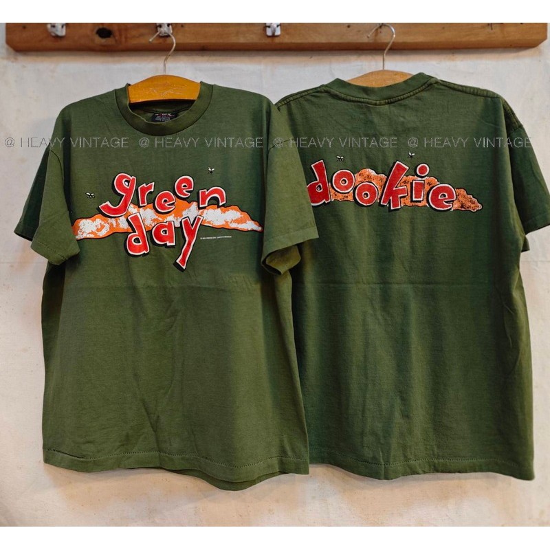 GREENDAY Dookie tour 1990s Color Bio washed เสื้อวินเทจ เสื้อทัวร์ วงร๊อค