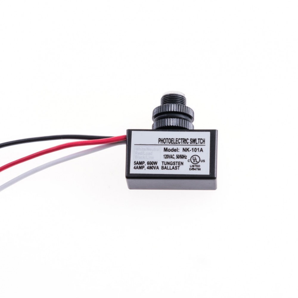 สวิตช์โฟโตอิเล็กทริค 20-120s Delay -40°ค~+70°C UL CUL E494798 105-130VAC 5A โหลด