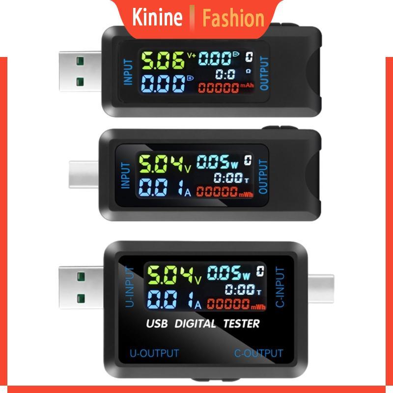 KIN USB Tester Digital Voltmeter Amperimetro Current Voltage Meter USB Power Meter