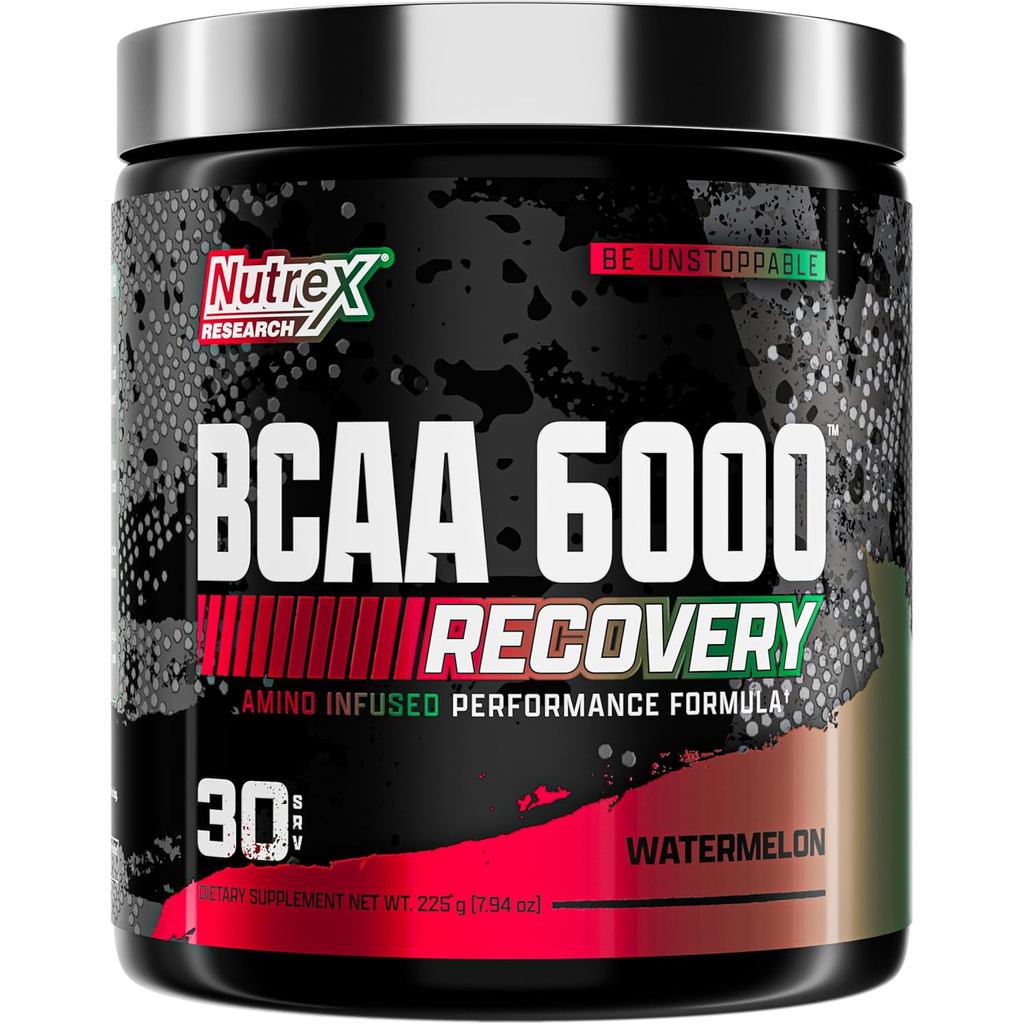 Nutrex Research - BCAA Powder 6000 Amino Acid - อาหารเสริมกรดอะมิโน 6 กรัมสําหรับโพสต์ออกกําลังกาย R