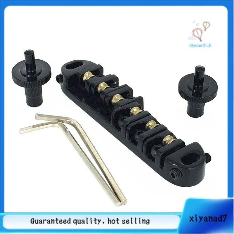 [xiyanad7.th]Roller Saddle Tune-O- สะพานกีตาร์สําหรับกีตาร์ไฟฟ้า (สีดํา)