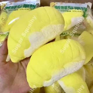 สกุชชี่น้ําตาล สกุชชี่สดทุเรียนขนาดใหญ่ในก้อนใหญ่กับเนื้อเหนียวหนึบนุ่มช้าเพิ่มขึ้น