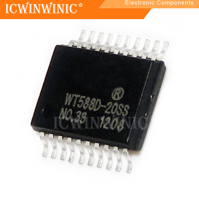 5 ชิ้น WT588D-20SS WT588D SSOP-20 ส่วนประกอบอิเล็กทรอนิกส์