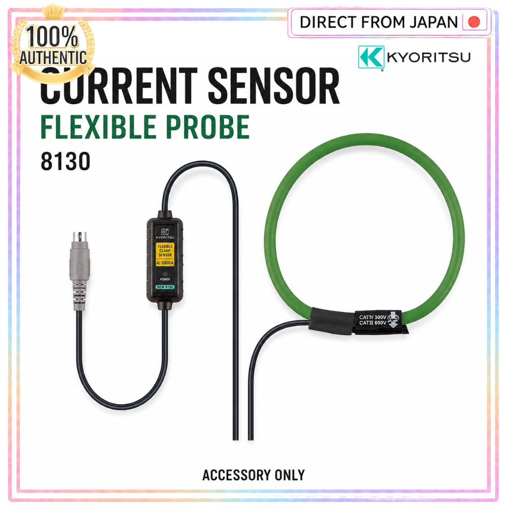 KYORITSU 8130 Flexible Current Sensor Clamp Meter Probe Load Current Measurement Accessory