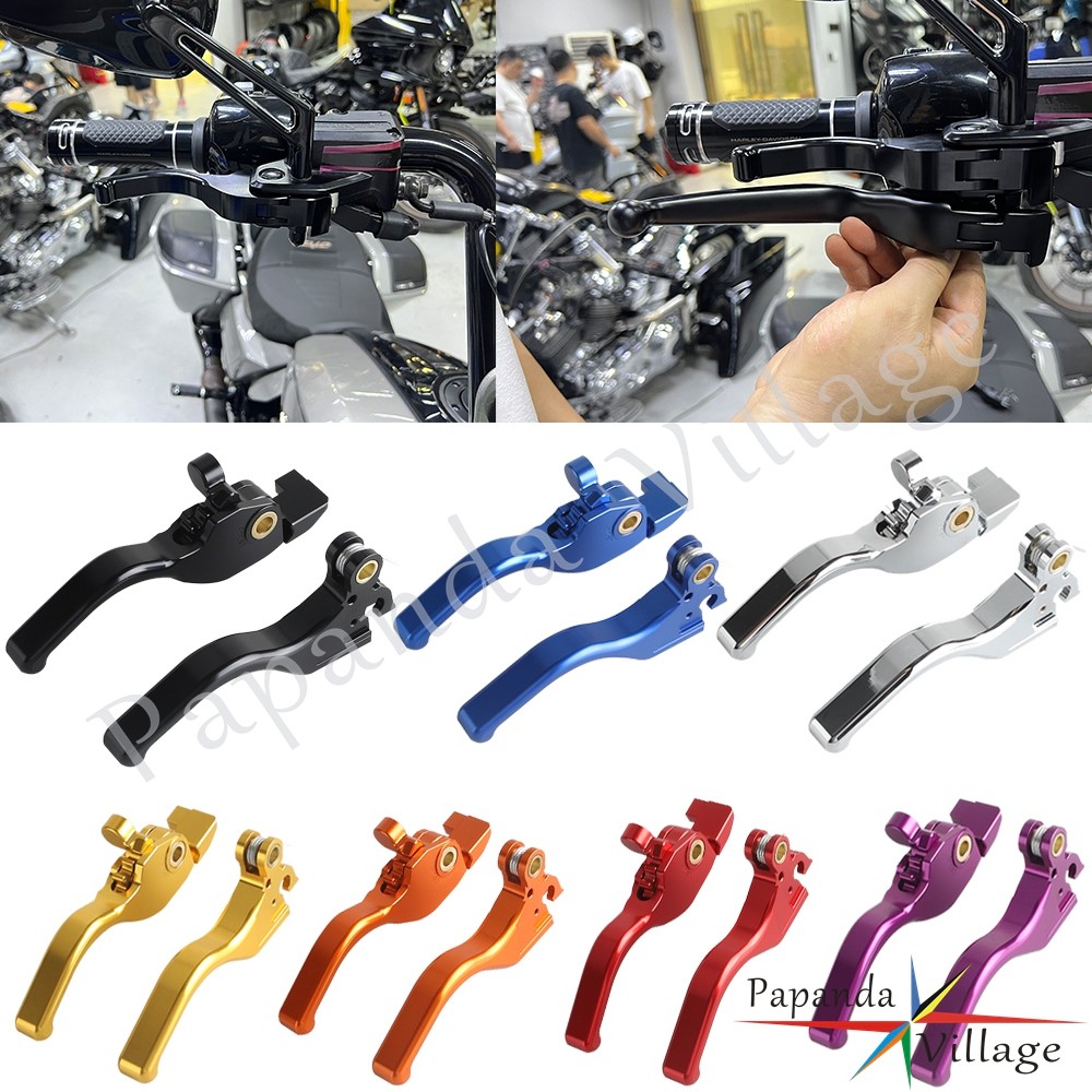 PAMotorcycle handlebars Short Brake Clutch Lever Accessories For Harley Touring Road Glide ST CVO FL
