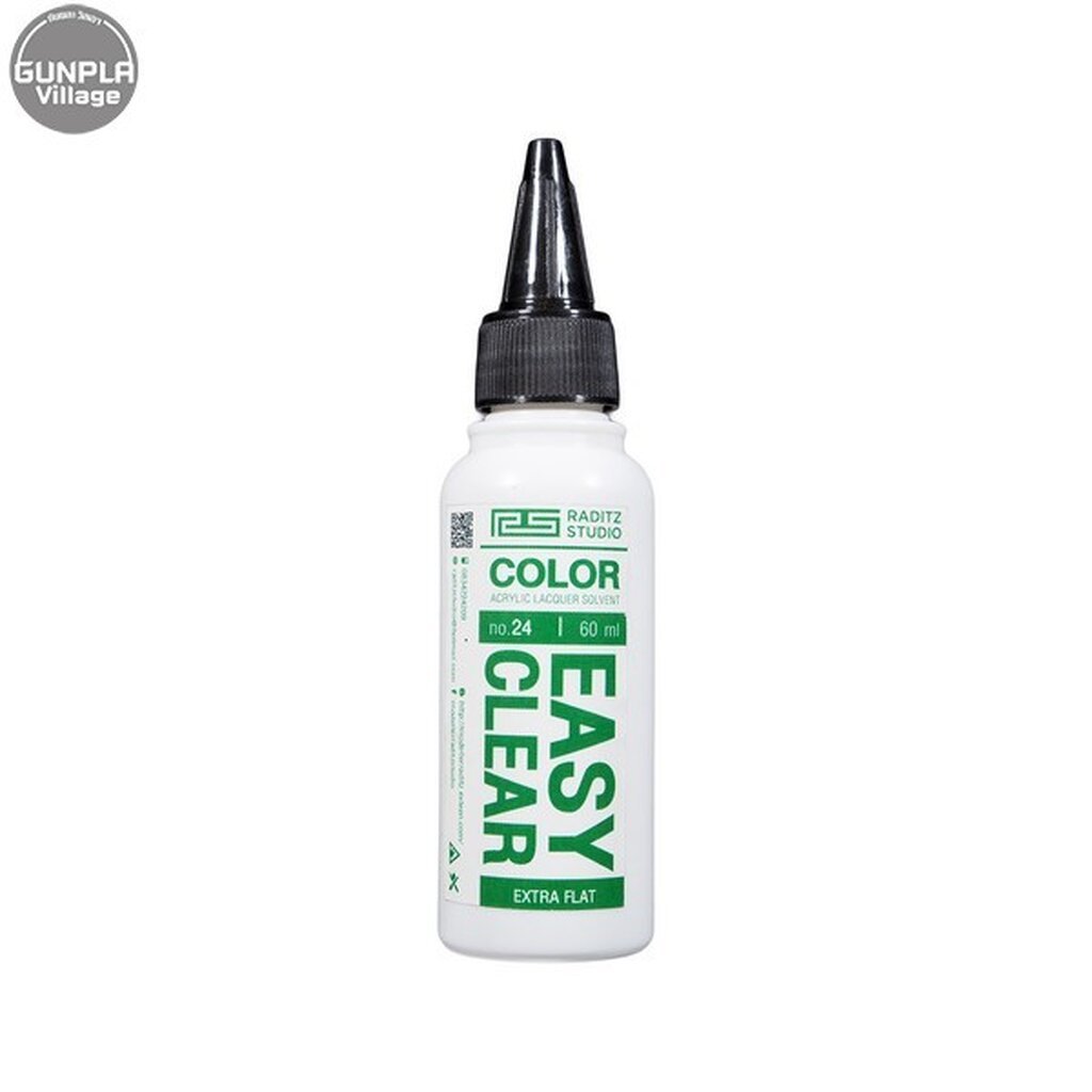 Raditz Studio RS NO24S Easy Extra Flat Clear 60 ml (Easy Clear Series) 8858878600248 (สี)