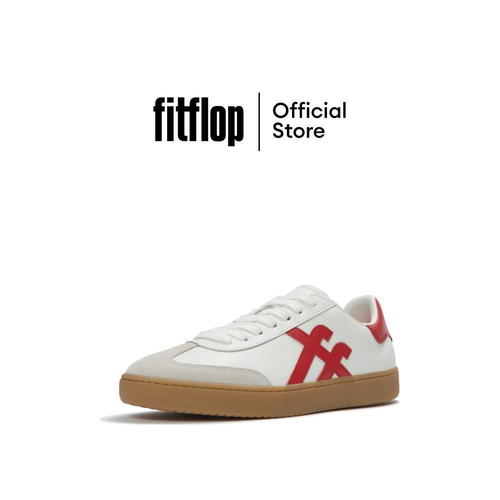 FITFLOP THE DASH T-TOE SNEAKERS รองเท้าผ้าใบผู้ชาย รุ่น A6D-D82 สี URBAN WHITE/RED