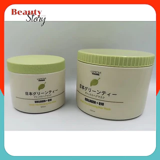 🌲ยูเนี่ยน กรีนที ดีท๊อกซิ่ง แฮร์มาส์ค Union Green Tea Detoxing Hair Mask Collagen Q10 สำหรับผมแห้งเสียมาก ชี้ฟู ขาดง่าย