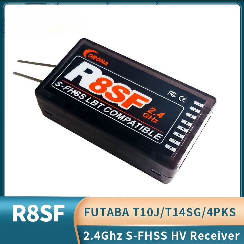 Corona รีโมตคอนโทรล 2.4G R8SF 8CH S-FHSS/FHSS สําหรับตัวรับสัญญาณ FUTABA S-FHSS T6J T6K T8J T10J 14S
