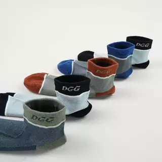 BANA ถุงเท้าข้อสั้น ผ้าคอตตอน คละ 5 สี ฟรีไซซ์ ผ้านุ่ม ซับเหงื่อ ระบายอากาศ สำหรับผู้หญิงและผู้ชาย แพ็ก 6/12 คู่