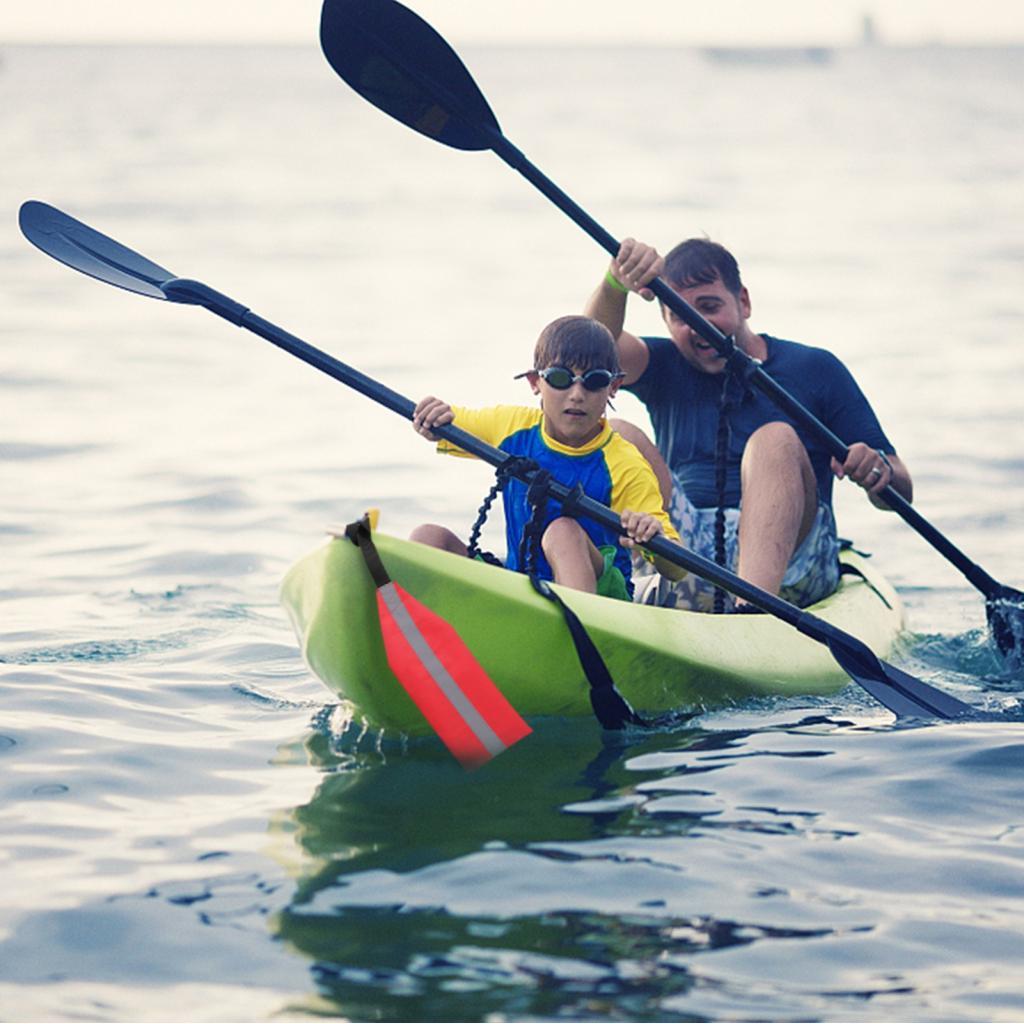 Bacony Safety Travel Flag สําหรับ Kayak Canoes SUP คําเตือนการลากจูงพร้อมสายรัด