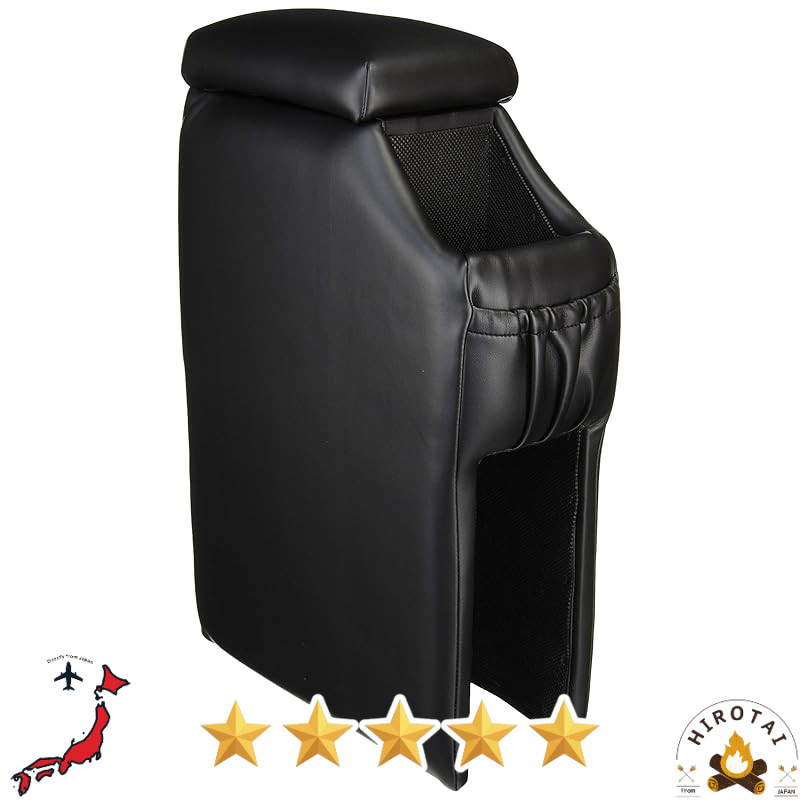 Car Armrest Console Box Ito Seisakusho DM-1 Black compact drink holder for kei cars