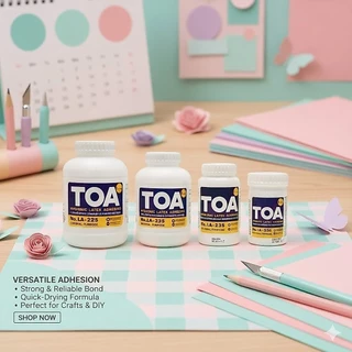 กาว กาวลาเท็กซ์ TOA ขนาด 4,8,16,32 oz.