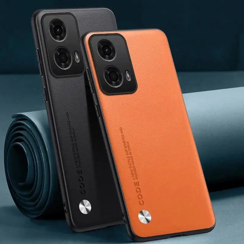 หรูหรา PU หนังสําหรับ Motorola Moto G24 Power ปกหลังซิลิโคนเต็มรูปแบบเคสโทรศัพท์สําหรับ Motorola G24