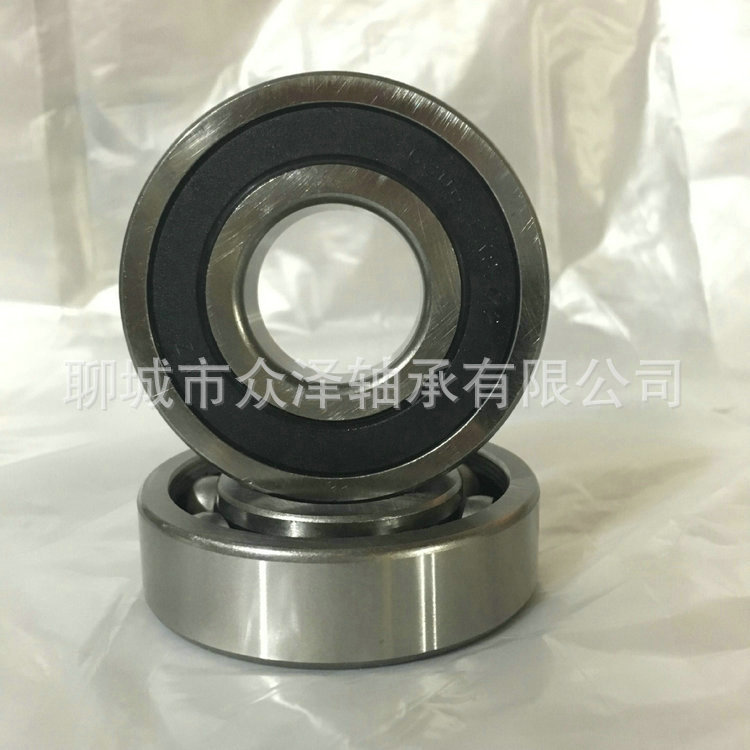 Long-Term Full Range Deep Groove Ball Rolling Bearing 6210-2RS แบริ่งเหล็ก Precision ความเร็วสูงมอเต
