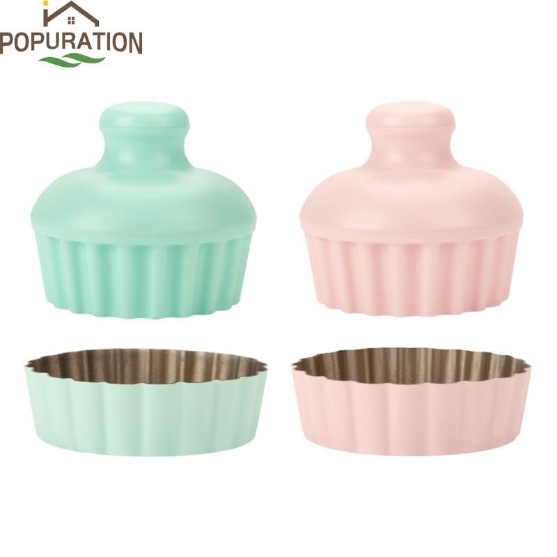 POP เหล็กคาร์บอน Pastry Molds Kit Baking Gadget Pastry Tamper Tart แม่พิมพ์มินิแม่พิมพ์