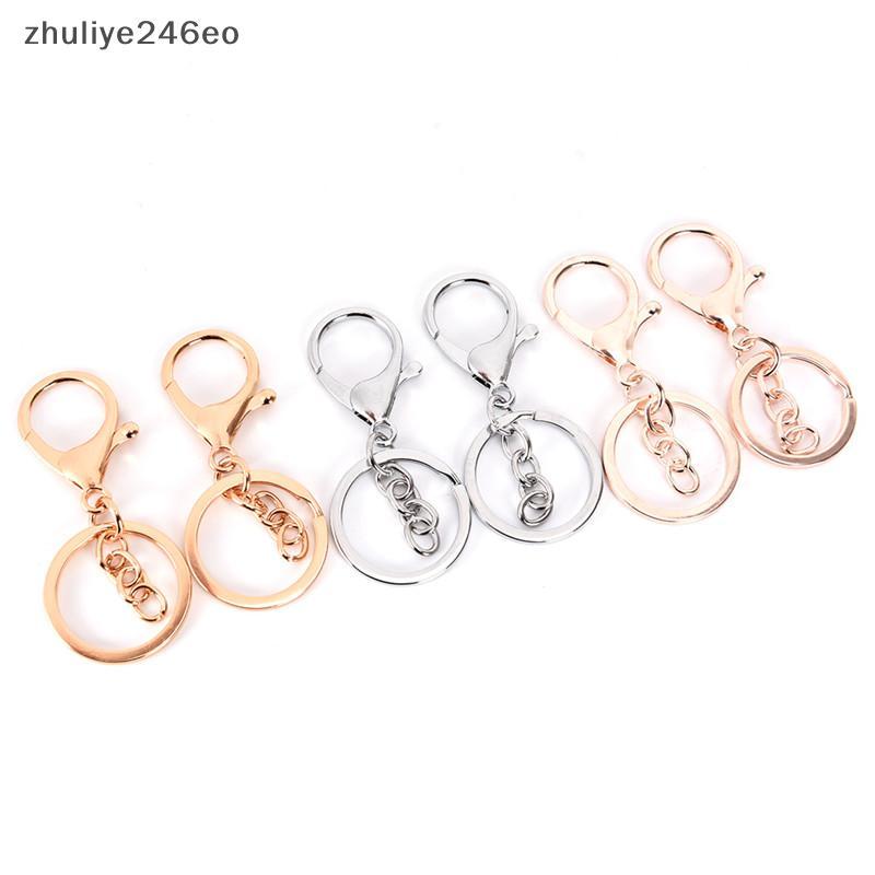 Zhuliye246eo] 10 ชิ้น DIY พวงกุญแจพวงกุญแจผลการค้นหาเครื่องประดับกุ้งก้ามกรามพวงกุญแจทําใหม่