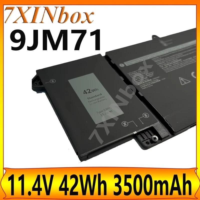 7XINbox 9JM71 11.4V 42WH 3500mAh แบตเตอรี่แล็ปท็อปสําหรับ Dell Latitude 5320 7320 7420 7520 HDGJ8 MH